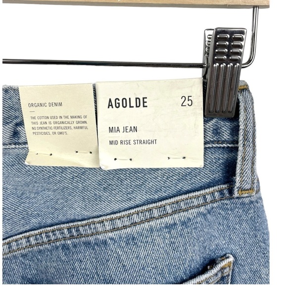 NEW Agolde Mia Straight Leg Jeans Size 25 - Picture 11 of 11